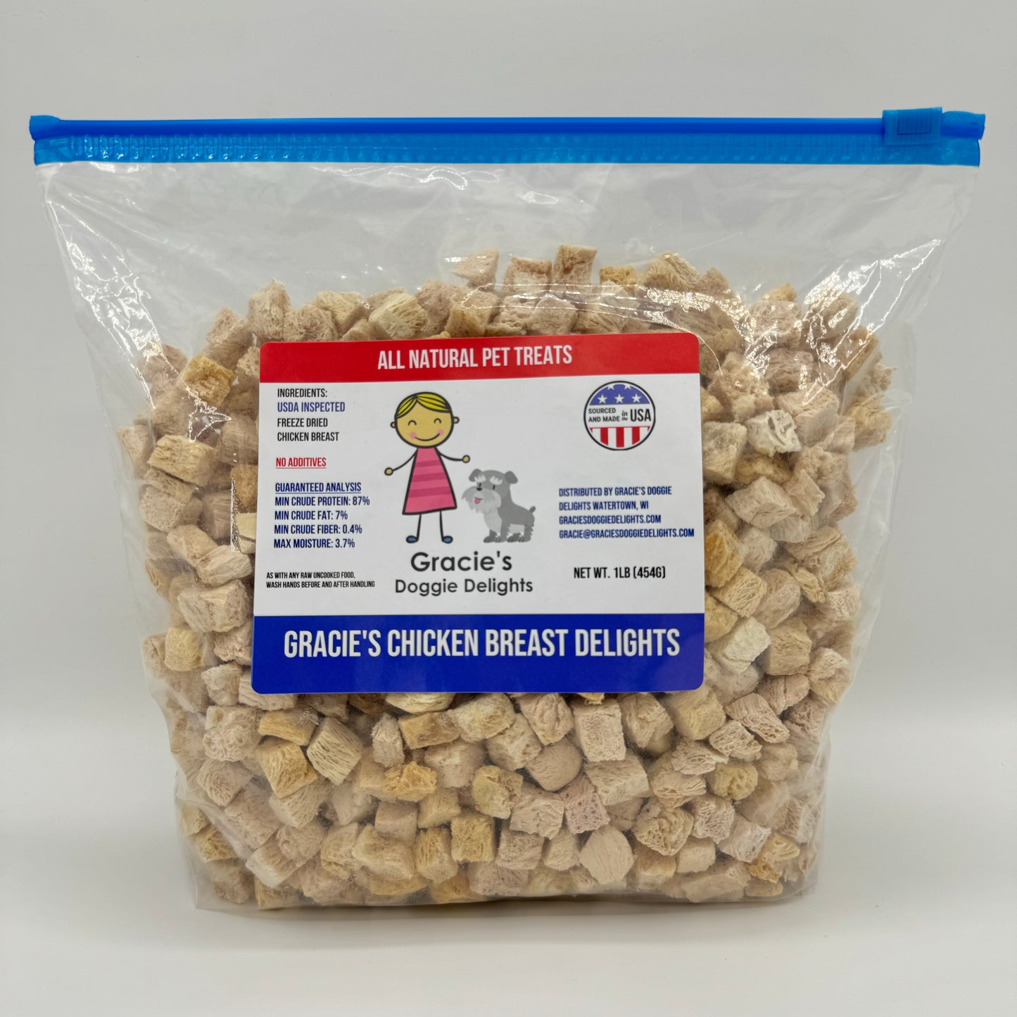 Gracie's Doggie Delights 1lb Bag