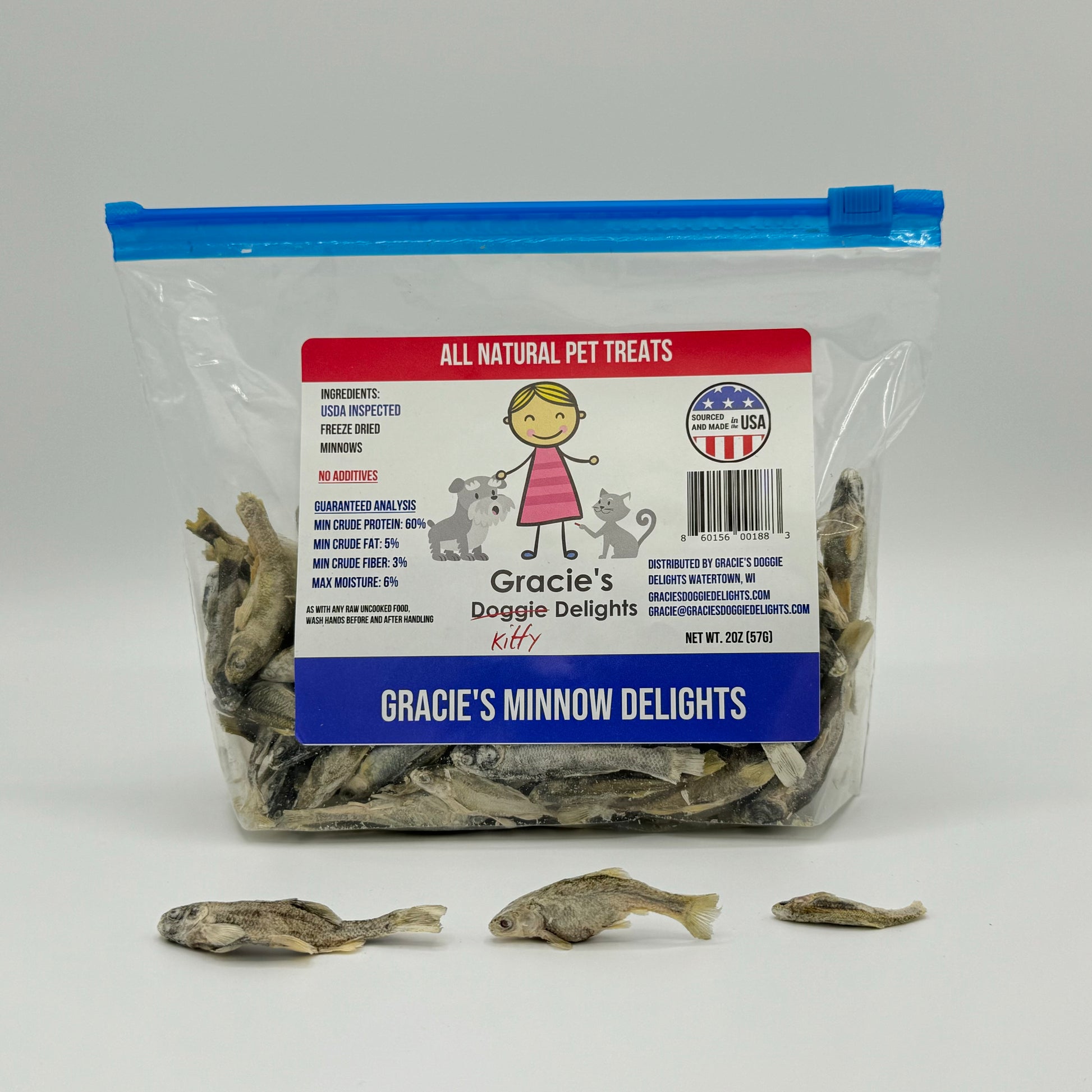 Freeze dried minnow cat treats online