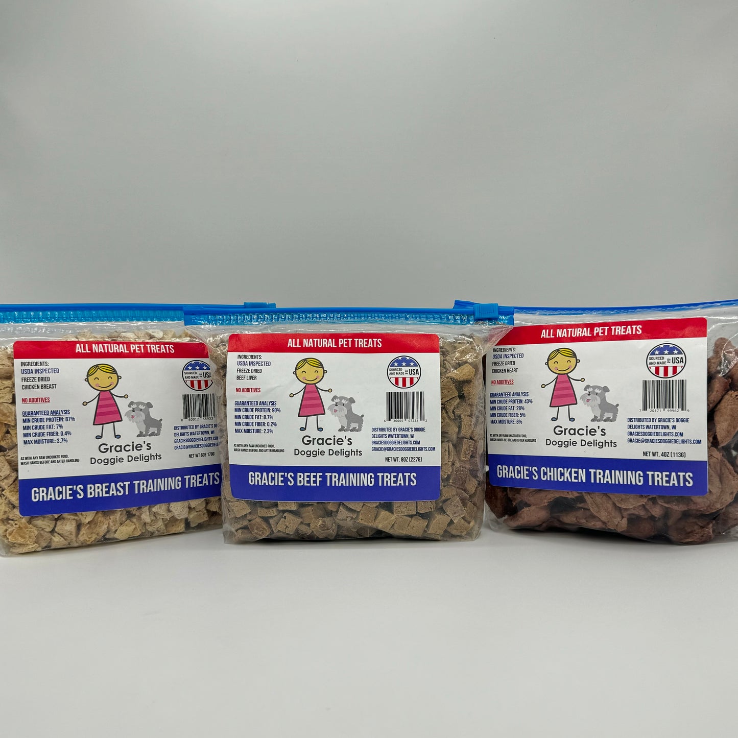 Gracie's Doggie Delights Training Treat Bundle