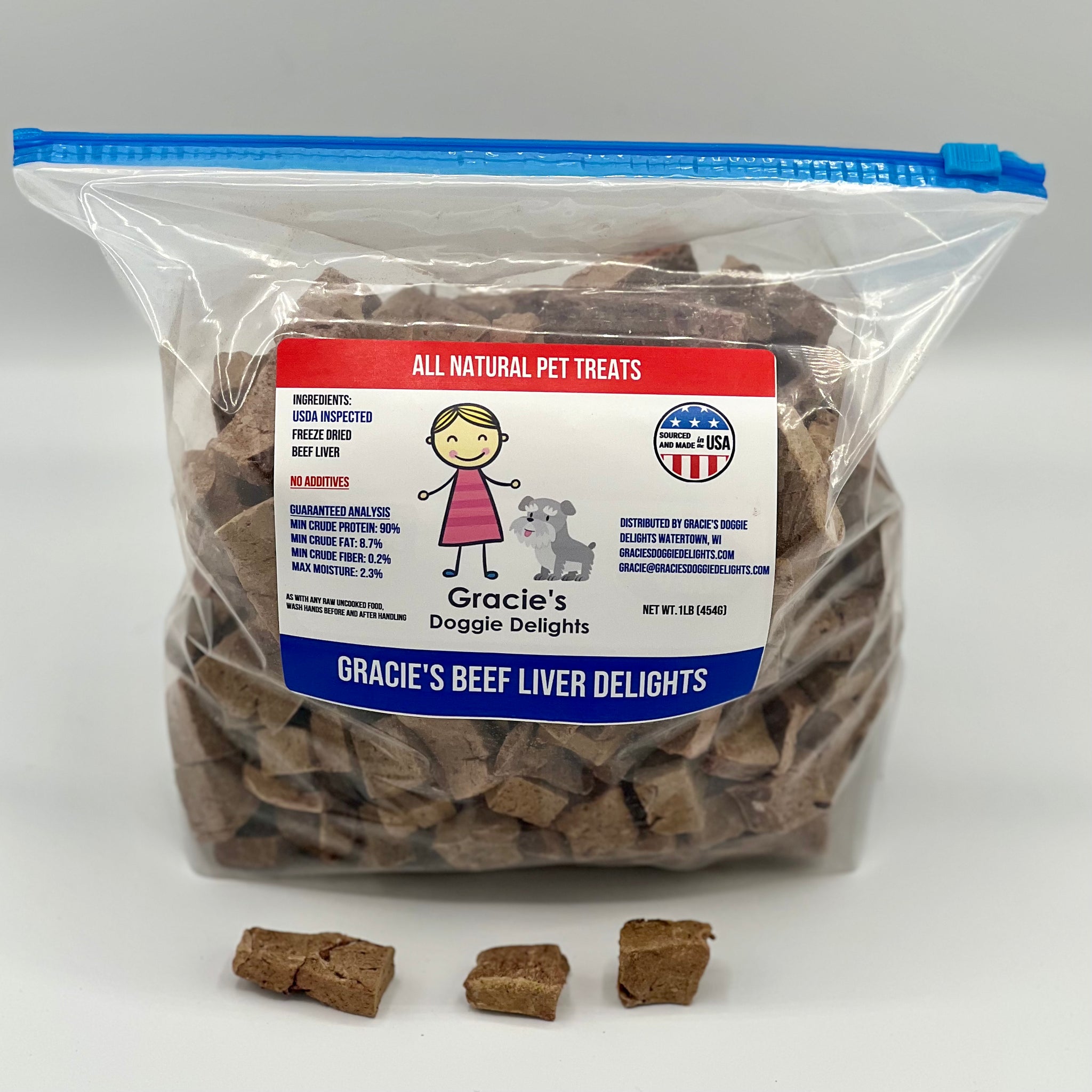 Gracie s Beef Liver Delights Freeze Dried Dog Treats Gracie s