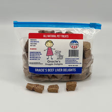 Load image into Gallery viewer, Gracie&#39;s Doggie Delights Beef Liver 5oz bag