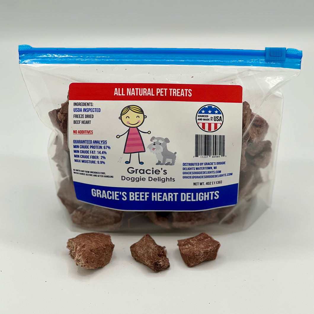 Gracie’s Beef Heart Delights